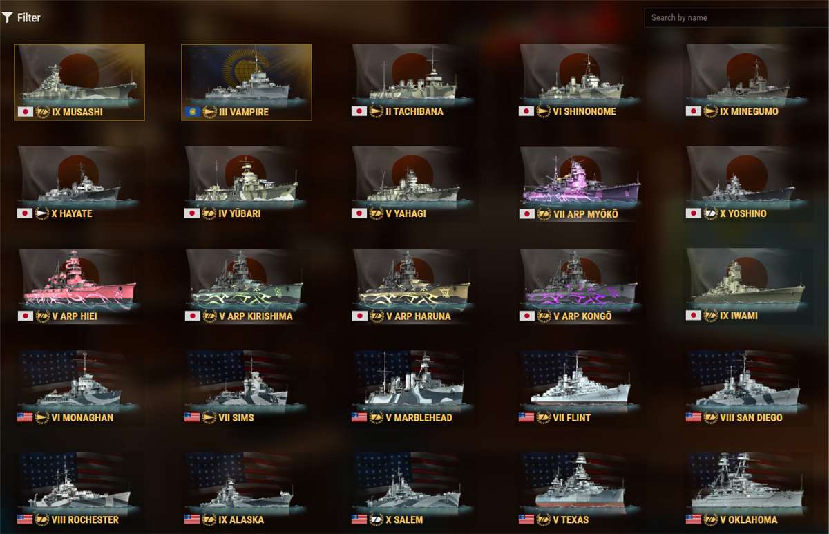 Game account sale World of Warships